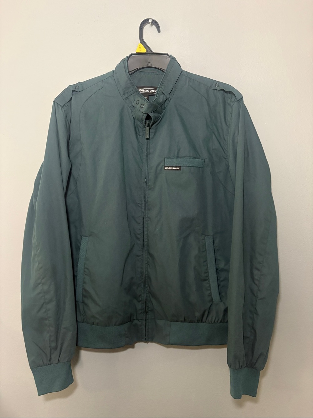 Members Only Teal-Green Lightweight Bomber Jacket